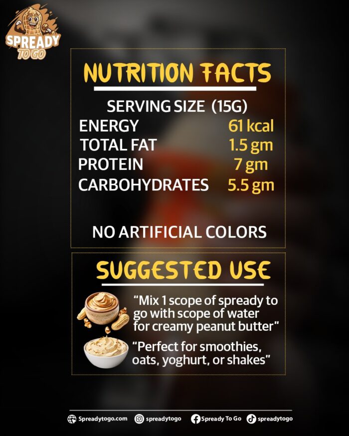 Spready To Go – Peanut Butter Powder - Image 3